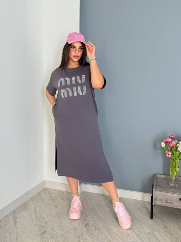 Trikotažinė suknelė - MIU MIU - Image 8